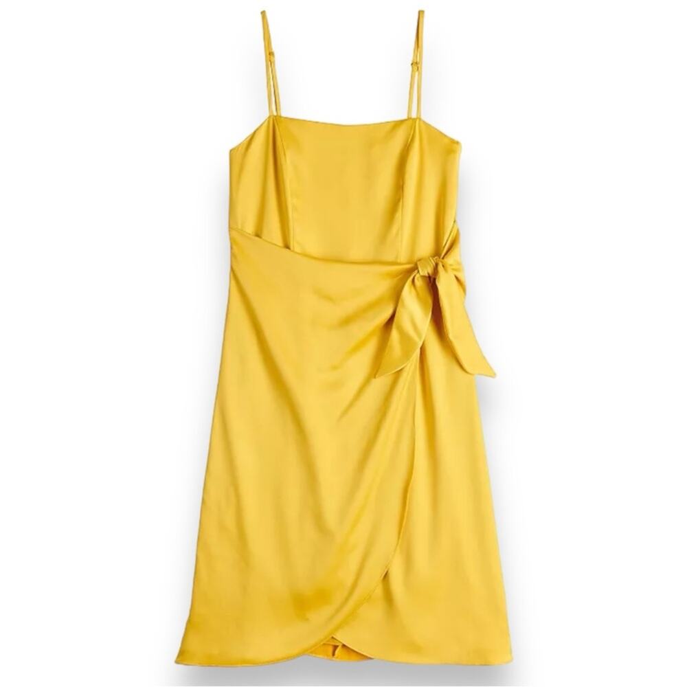 Nine West Side Tie Mini Dress Limassol Sunset Yellow XL